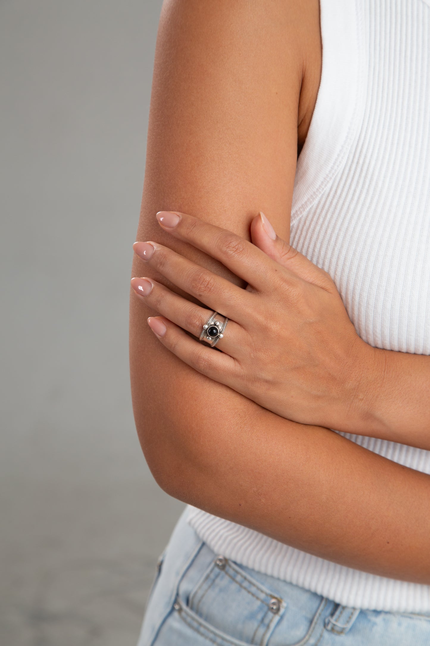 Ring Black onyx small