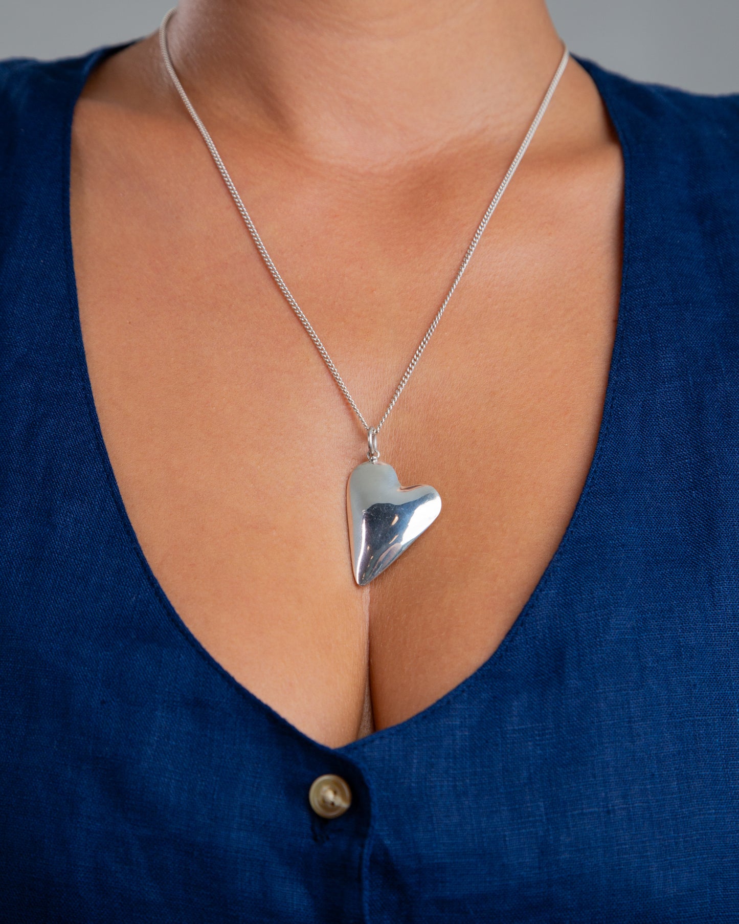 Asymmetrical Heart Pendant