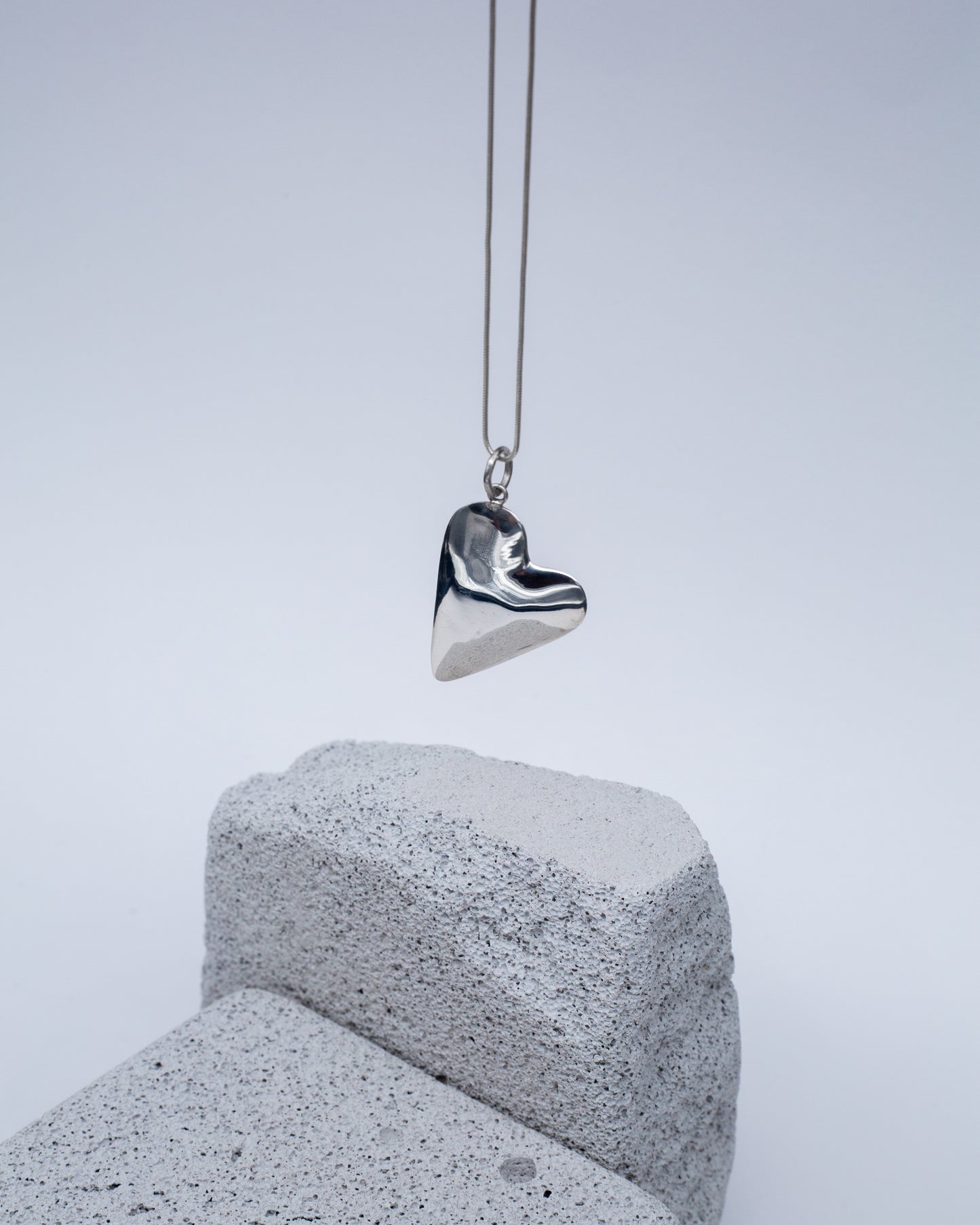 Asymmetrical Heart Pendant