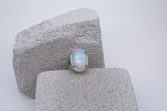 Ring Moon Stone Large